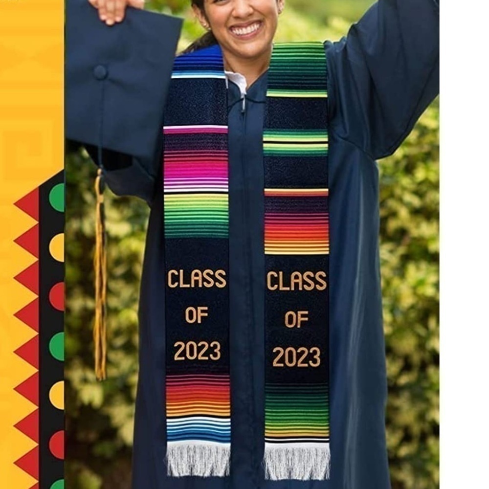 Brand New Mexican Class of 2023 Graduation Sash Stole Memento Serape Hispanic